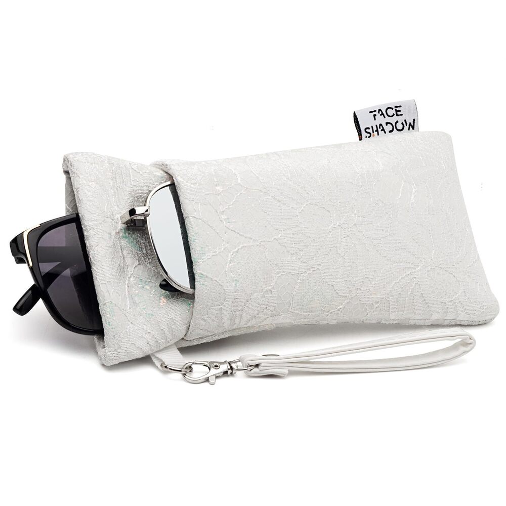 4669 Double Glasses Case Soft Eyeglass Case Squeeze Top Sunglasses Case